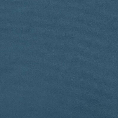 vidaXL sengegavl med kanter 163x23x118/128 cm fløjl mørkeblå