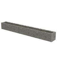 vidaXL gabion-højbed 450x50x50 cm galvaniseret stål