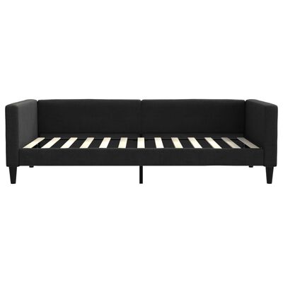 vidaXL daybed med madras 100x200 cm stof sort