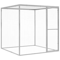 vidaXL kattebur 1,5x1,5x1,5 m galvaniseret stål