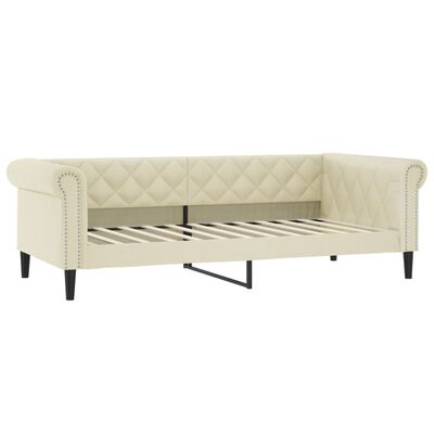 vidaXL daybed 80x200 cm kunstlæder cremefarvet