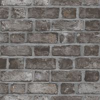 Noordwand tapet Homestyle Brick Wall sort og grå