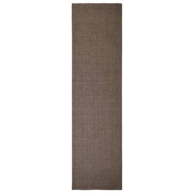 vidaXL gulvtæppe 80x300 cm naturlig sisal brun