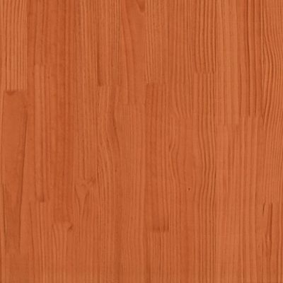 vidaXL spisebord 110x134x75 cm massivt fyrretræ gyldenbrun