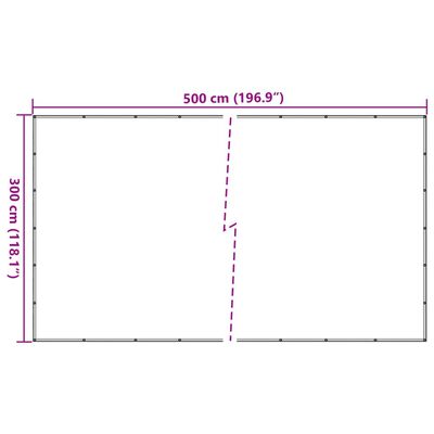 vidaXL trailernet 3x5 m HDPE grøn