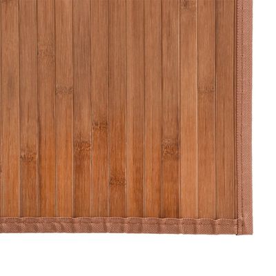 vidaXL gulvtæppe 80x1000 cm rektangulær bambus naturfarvet