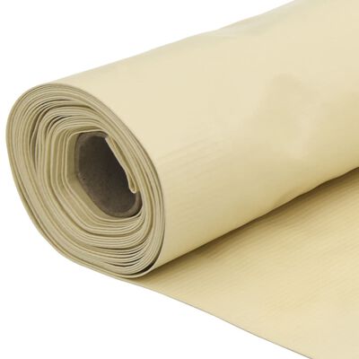 vidaXL altanafskærmning 600x120 cm PVC cremefarvet