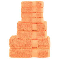 vidaXL håndklæder 8 stk. Premium 600 g/m2 100 % bomuld orange