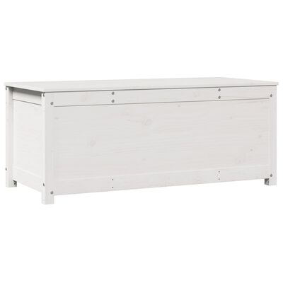 vidaXL opbevaringskasse 110x50x45,5 cm massivt fyrretræ hvid