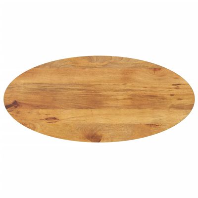 vidaXL bordplade 80x40x2,5 cm oval massivt mangotræ