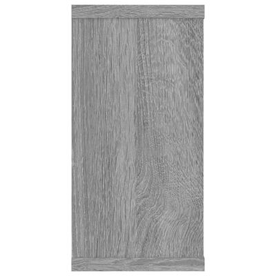 vidaXL væghylder 2 stk. 100x15x30 cm konstrueret træ grå sonoma-eg