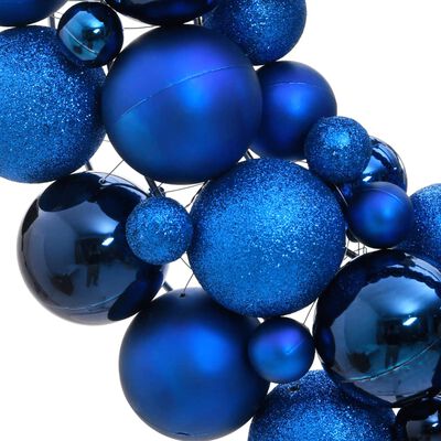vidaXL julekrans 45 cm polystyren blå