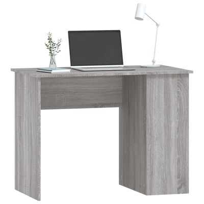 vidaXL skrivebord 100x55x75 cm konstrueret træ grå sonoma-eg