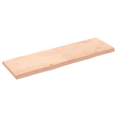 vidaXL bordplade 160x50x(2-6)cm naturlig kant ubehandlet massivt træ