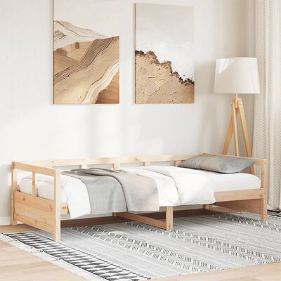 vidaXL daybed 80x200 cm massivt fyrretræ naturfarvet