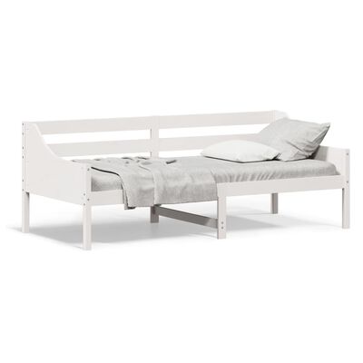 vidaXL daybed uden madras 90x200 cm massivt fyrretræ hvid