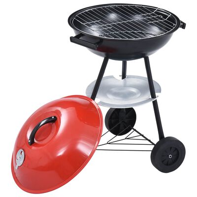 vidaXL kulgrill med hjul str. XXL transportabel 44 cm