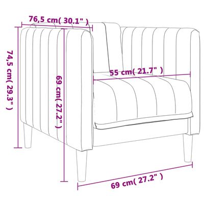 vidaXL sofastol hør