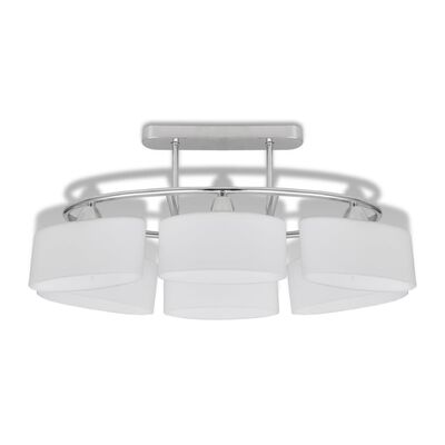 vidaXL loftlampe med ellipseformede glasskærme 2 stk. E14