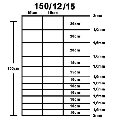 vidaXL havehegn 50 m 150 cm galvaniseret stål sølvfarvet