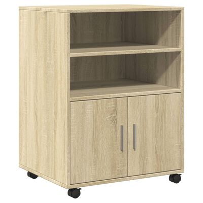 vidaXL rullebord 60x48x81 cm konstrueret træ sonoma-eg