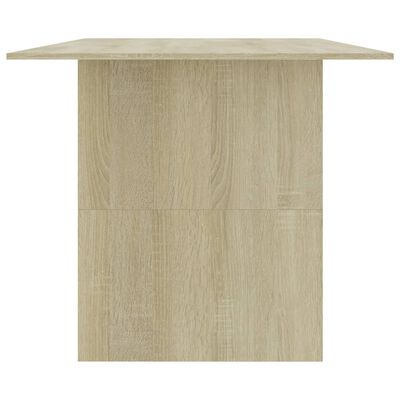 vidaXL spisebord 180x90x76 cm konstrueret træ sonoma-eg