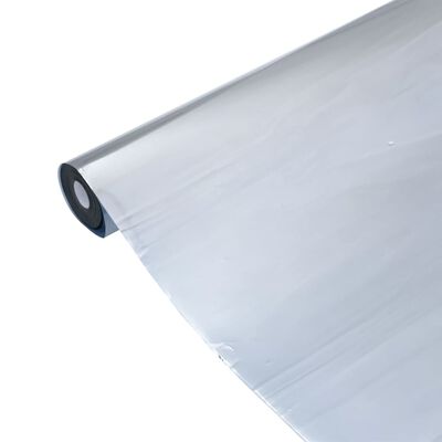 vidaXL solfilm 90x500 cm reflekterende effekt PVC sølvfarvet