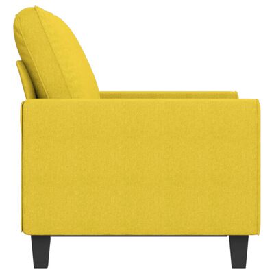 vidaXL 2-personers sofa 120 cm stof lysegul