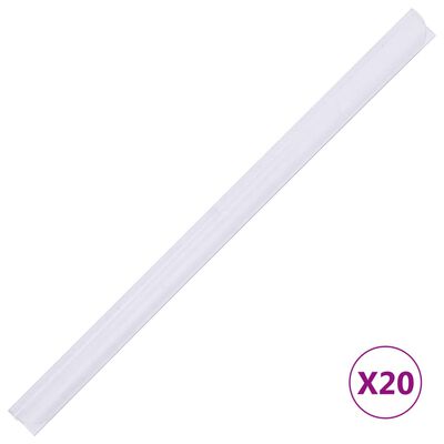 vidaXL haveskærm 35x0,19 m PVC cremefarvet