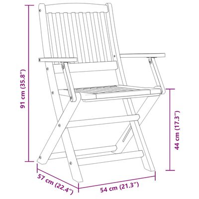 vidaXL spisebordssæt til haven 7 dele 180x90x75 cm massivt akacietræ