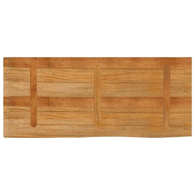 vidaXL bordplade 140x60x2,5 cm naturlig kant massivt mangotræ