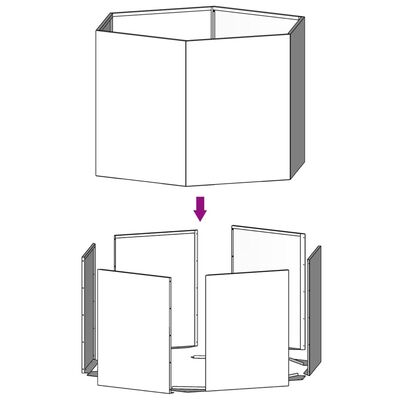 vidaXL plantekasse 40x40x45 cm cortenstål rustfarvet