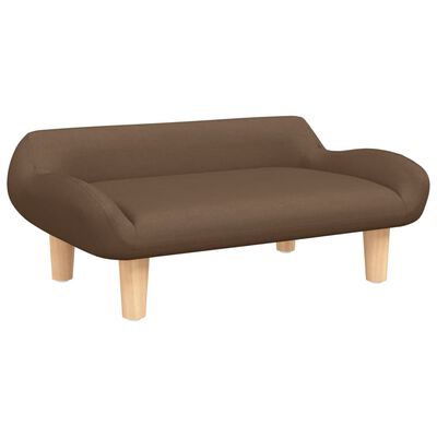 vidaXL sofa til børn 70x40x24 cm stof brun