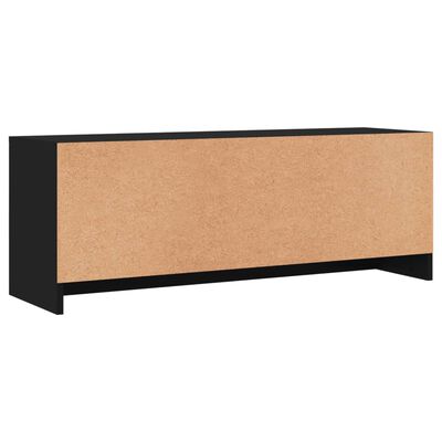 vidaXL tv-bord 102x30x37,5 cm konstrueret træ sort