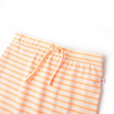 Nederdel til børn str. 128 med striber fluorescerende orange