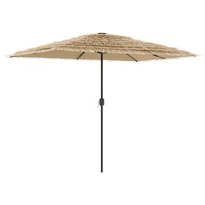 vidaXL haveparasol med stålstang 300x200x250 cm brun