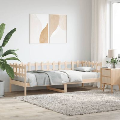 vidaXL daybed uden madras 90x200 cm massivt fyrretræ