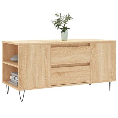 vidaXL sofabord 102x44,5x50 cm konstrueret træ sonoma-eg