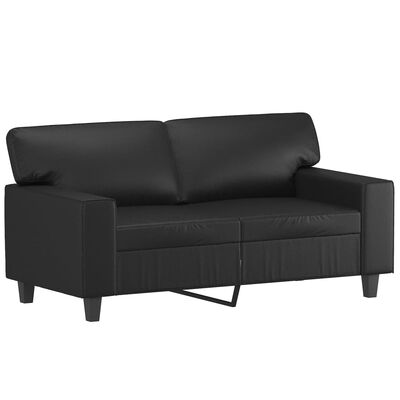 vidaXL 2-personers sofa 120 cm kunstlæder sort