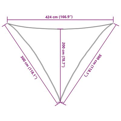 vidaXL solsejl 3x3x4,24 m 100 % polyesterstof lysegrå