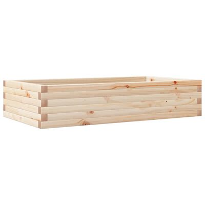 vidaXL plantekasse 110x60x23 cm massivt fyrretræ