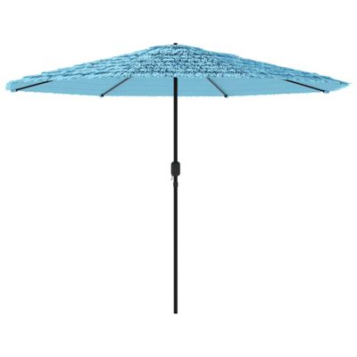 vidaXL haveparasol med stålstang 388x388x248 cm blå