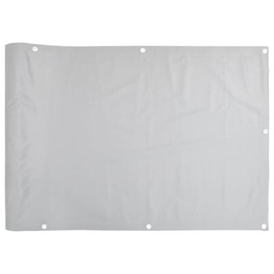 vidaXL altanafskærmning 700x75 cm PVC grå