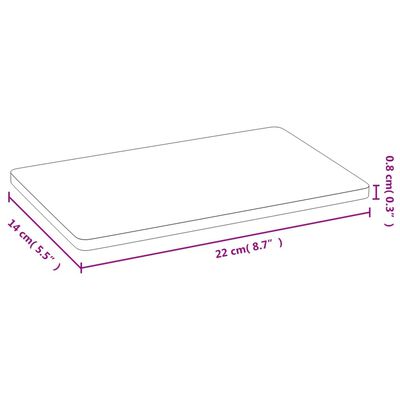 vidaXL morgenmadstallerkener 6 stk. 22x14x0,8 cm bambus