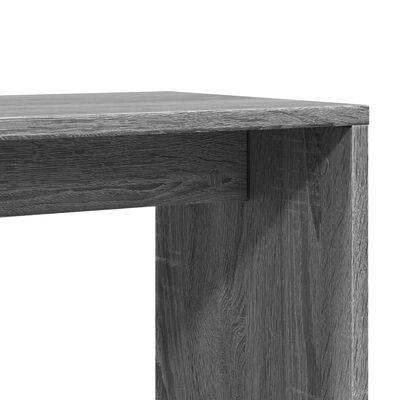 vidaXL sidebord 50x30x50 cm konstrueret træ grå sonoma-eg