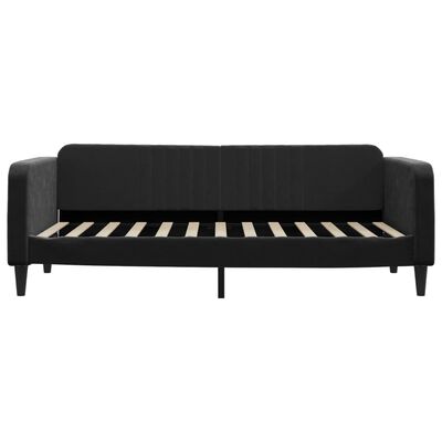 vidaXL daybed med madras 90x200 cm velour sort