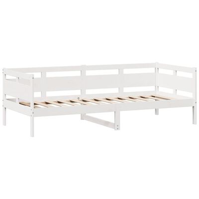 vidaXL daybed med skuffer 80x200 cm massivt fyrretræ hvid