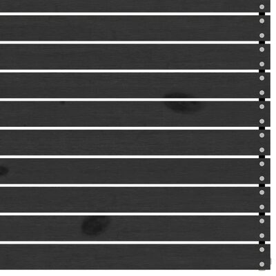 vidaXL midtermodul til havesofa massivt fyrretræ sort