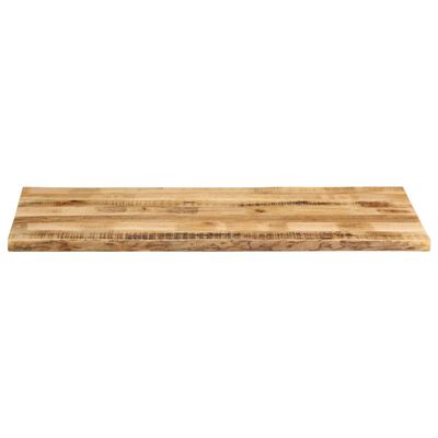 vidaXL bordplade 140x60x3,8 cm naturlig kant massivt ru mangotræ