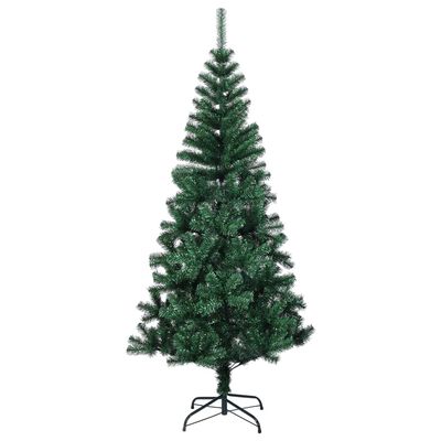 vidaXL kunstigt juletræ med farverige grene 150 cm PVC grøn